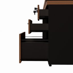Mesa para Escritório Diretor com Gaveteiro Pé Painel 192x70cm - 13