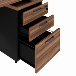 Mesa para Escritório Diretor com Gaveteiro Pé Painel 192x70cm - 12