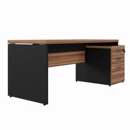 Mesa para Escritório Diretor com Gaveteiro Pé Painel 192x70cm - 10