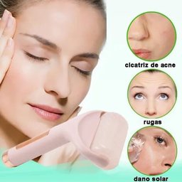 Rolo de Massagem Gelado Facial Anti Rugas Estresse Inchaço Rejuvenescedor Calmante Alivia Dores - 6