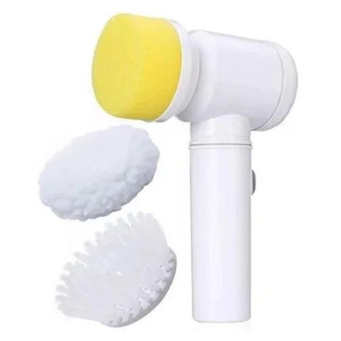 Escova de Limpeza Elétrica 5 em 1 para Louças, Banheiro, Azulejos, Carpete e Sofá