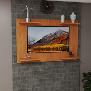 Painel Tv até 50 Pol Home Amanda Mdf Cor Cerejeira Moderno