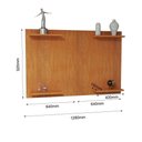 Ver imagem 3 de Painel Tv até 50 Pol Home Amanda Mdf Cor Cerejeira Moderno