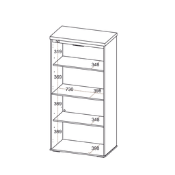 Armário com 2 Portas Montenegro Nogal Preto - 3 Armário com 2 Portas Montenegro Nogal Preto - 3