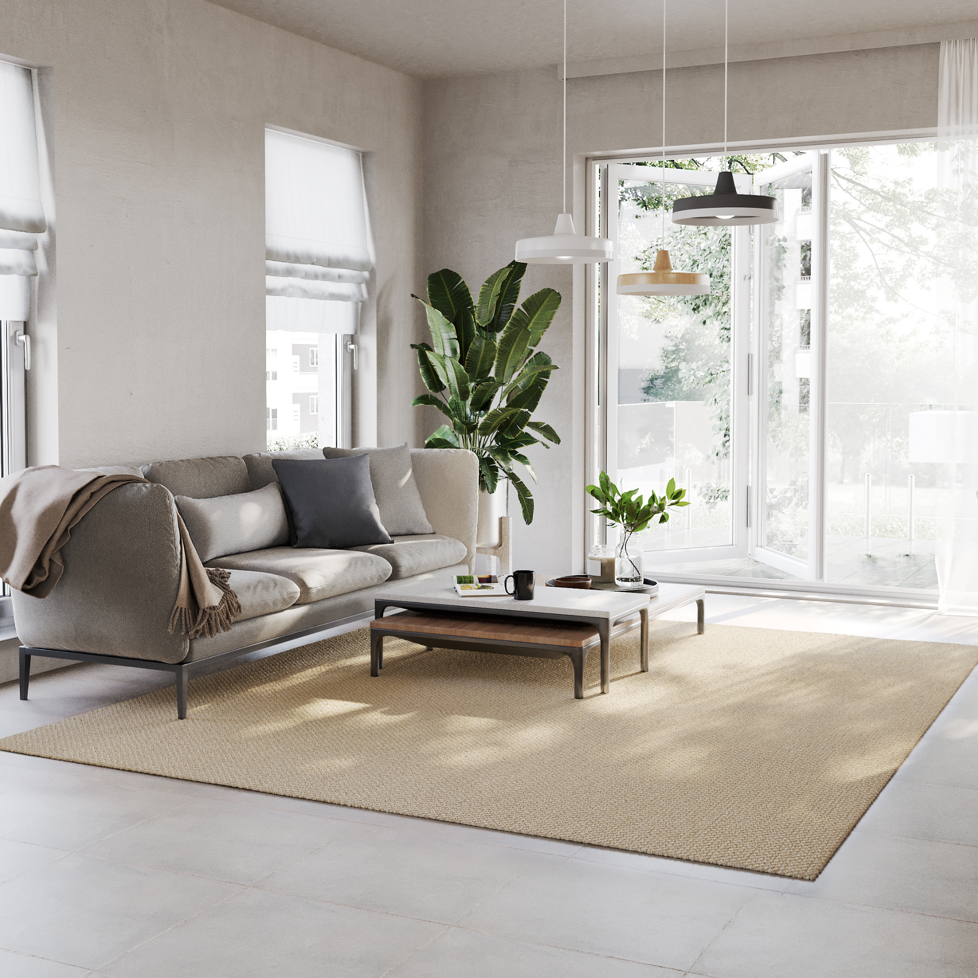 Tapetes de Sisal Natural Comfort Granizo 2,00X2,50  - 8