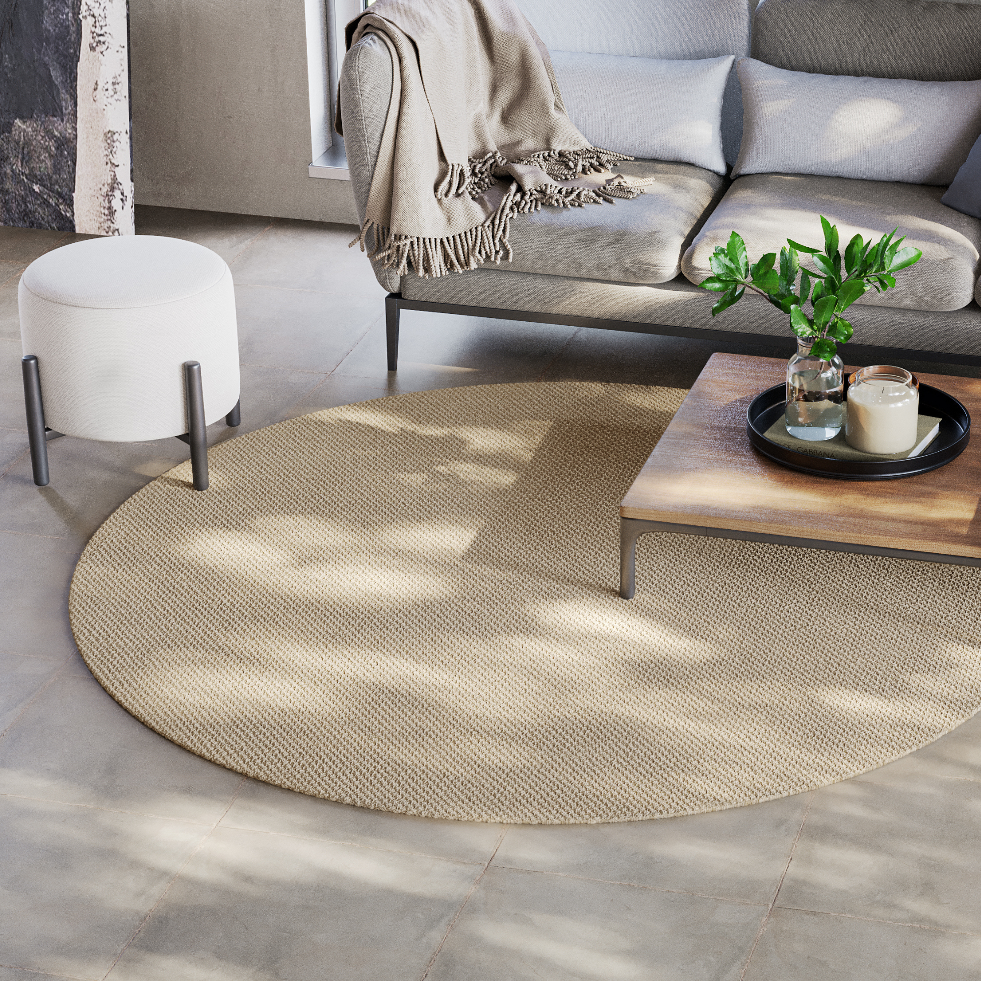 Tapetes de Sisal Natural Comfort Granizo 2,00X2,50  - 10