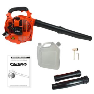 Soprador de Folhas Lateral a Gasolina 26cc 0,9HP Muito Leve Potente Carbon Fak