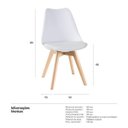 Ver imagem 5 de Kit 6 Cadeiras Leda - Branco