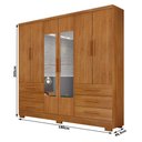 Ver imagem 2 de Guarda Roupa Casal Berlim 6 Portas 6 Gavetas com Espelho e Pés Cinamomo - Novo Horizonte