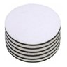 Bolacha Porta Copo Em Mdf Branco 9x9 cm Círculos Disco 100 Uni - 5