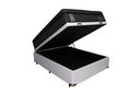 Ver imagem 2 de Cama Base Box com Baú Casal + Colchão de Molas Ensacadas Madrid Probel - 138x188x72:branco