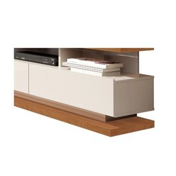 Rack com Painel para Tvs Até 70 Polegadas Vivare Off White com Freijó Germai Móveis - 5