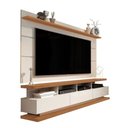 Ver imagem 1 de Rack com Painel para Tvs Até 70 Polegadas Vivare Off White com Freijó Germai Móveis