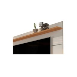 Rack com Painel para Tvs Até 70 Polegadas Vivare Off White com Freijó Germai Móveis - 3