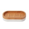 Saboneteira Bambu e Branca 2,6x14,1cm - A/CASA - 1
