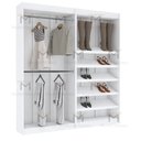 Ver imagem 6 de KIT CLOSET 2 MÓDULOS CABIDEIRO E SAPATEIRA M490.B 100% MDF MUNDI MOVEIS