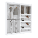 Ver imagem 1 de KIT CLOSET 2 MÓDULOS CABIDEIRO E SAPATEIRA M490.B 100% MDF MUNDI MOVEIS