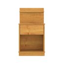 Ver imagem 3 de Mesa de Cabeceira 40x74cm com 1 Gaveta e Prateleira Mavie Patrimar Cinamomo