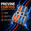 Ver mais imagens de Kit 25 Conectores de Emenda Derivação de Fios 2x4 Vias 4P2