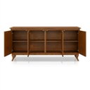Ver imagem 4 de Buffet Aparador 4 Portas em Madeira Maciça Cor Castanho