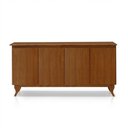 Ver imagem 1 de Buffet Aparador 4 Portas em Madeira Maciça Cor Castanho