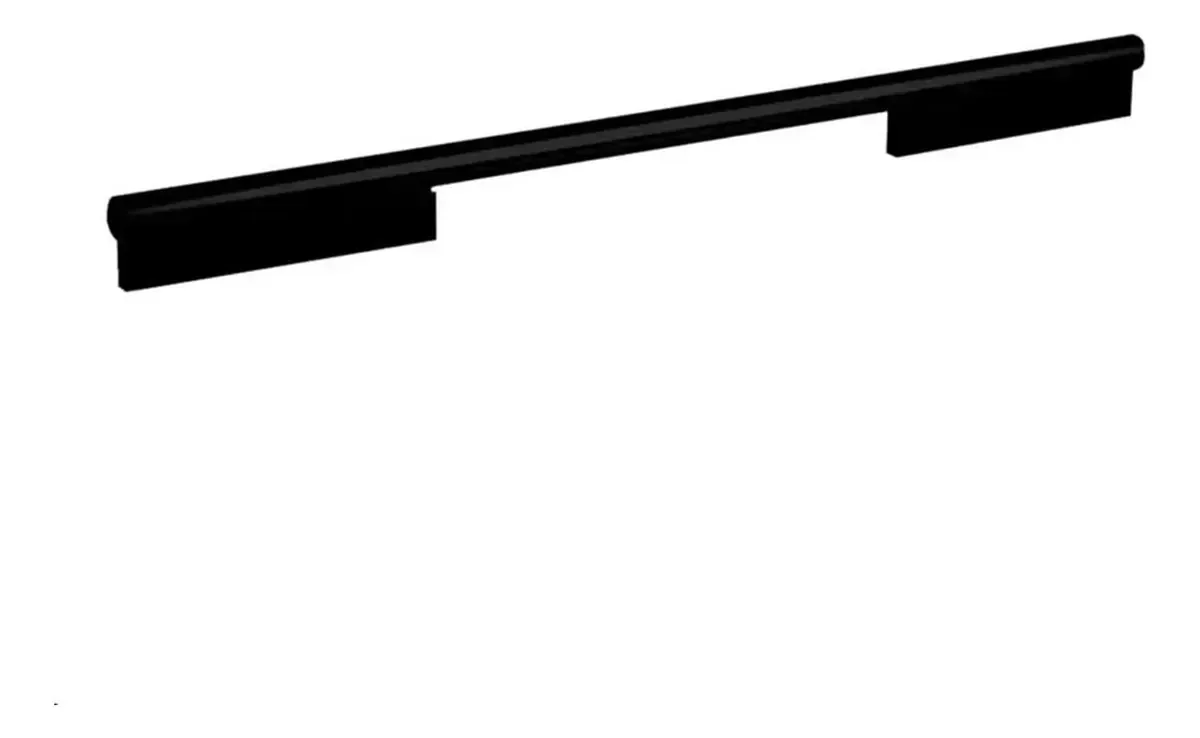 Puxador Sorento 672mm Furo a Furo 796mm Total Preto