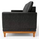 Ver imagem 5 de Sofá 2 Lugares 160cm Living Sala de Estar Kayrós D05 Sintético Preto - Mpozenato