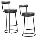Ver imagem 1 de Kit 2 Banquetas Miami 96cm Couríssimo Preto - Salaone