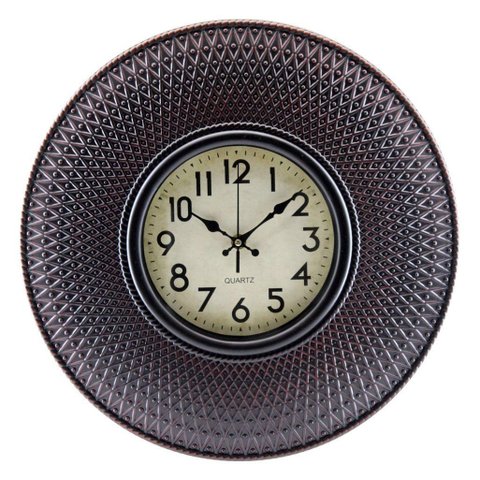 Relógio de Parede Decorativo Clássico 40cm Cobre