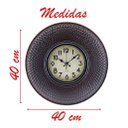 Ver imagem 2 de Relógio de Parede Decorativo Clássico 40cm Cobre