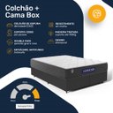 Ver imagem 4 de Cama Box com Colchão Gazin de Espuma D28 Double Face Force Up Queen 158cm