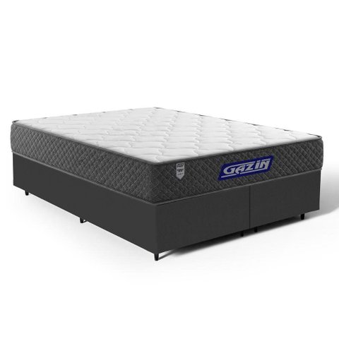 Cama Box com Colchão Gazin de Espuma D28 Double Face Force Up Queen 158cm