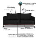Ver imagem 4 de Sofá Atlas 2 Lugares 160cm Linho Boucle