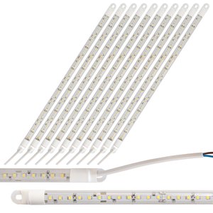 Kit 10 Peças Lâmpada Led Geladeira Freezer 12v 14w 640mm:12v/branco-frio