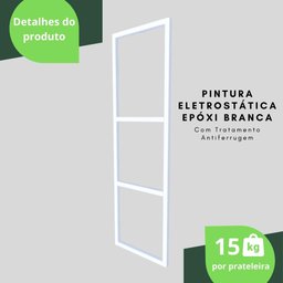 Prateleira Estilo Industrial Suspensa Cozinha 1.20mt B.M - 3