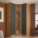 Ver imagem 1 de Guarda-roupa de Canto Obliquo Reflecta 3 Portas Mdf Altezza