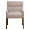 Ver imagem 4 de Kit 2 Cadeiras para Mesa de Jantar Angel Base Madeira Corano Bege - Nexta Casa