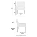 Ver imagem 2 de Kit 2 Cadeiras para Mesa de Jantar Angel Base Madeira Corano Bege - Nexta Casa