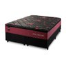 Conjunto Cama Box c/ Molas Ensacadas Toronto Vermelho Queen 158x198x66 - 5