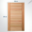 Ver imagem 2 de Folha de Porta Maciça em Eucalipto Acabamento Natural 210x100cm PM95 Clean Cruzeiro Portas