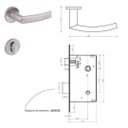 Ver imagem 2 de Fechadura Banheiro Brava 5086593/55 - Inox Escovado Arouca