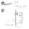 Fechadura Banheiro Brava 5086593/55 - Inox Escovado Arouca - 2