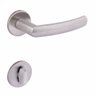 Fechadura Banheiro Brava 5086593/55 - Inox Escovado Arouca - 1