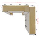 Ver imagem 5 de Guarda-Roupa de Casal Modulado 7 Peças 100% MDF Infinity Branco/Savana