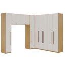 Ver imagem 2 de Guarda-roupa de Casal Modulado 7 Peças 100% Mdf Infinity
