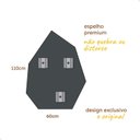 Ver imagem 2 de Espelho para Salão de Beleza Grande 60x110cm Prisma