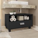 Ver imagem 1 de Gabinete Armário Banheiro com Gaveta e Rodízios Towel