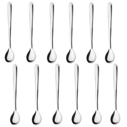 Colher Para Mexer Suco 12 Peças Moniz Conjunto De Colheres 18cm De Aço Inox Simonaggio - 1