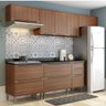 Armário de Cozinha Completo 6pc 2,60m Calábria 5456 Multimóveis - 1