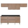 Armário de Cozinha Completo 6pc 2,60m Calábria 5456 Multimóveis - 3